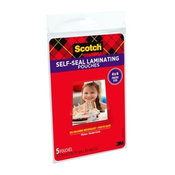Scotch Self-Sealing Laminating Pouches for Easy Preservation