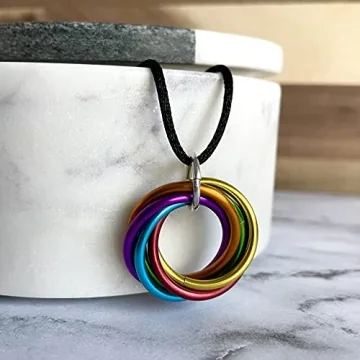 Möbii Multicolor Pendant Fidget Jewelry Necklace