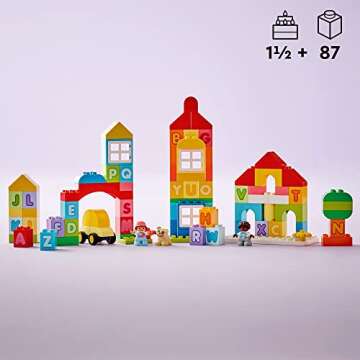 LEGO DUPLO Classic Alphabet Town 10935, Educational Early Learning Toys for Babies & Toddlers Ages +...