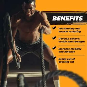 Yes4All Battle Rope - Durable for All Fitness Levels