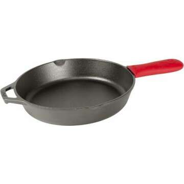 Lodge Cast Iron Skillet with Silicone Hot Handle