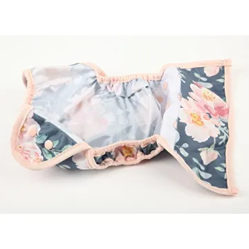 One Size Cloth Diaper Cover with Double Gusset Rose