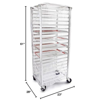 Heavy-Duty 20-Tier Bun Pan Rack Cover for Bakeries