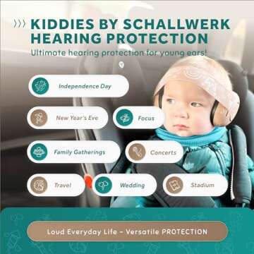 Schallwerk ® Mini+ Baby Ear Muffs (Coffee Brown) – Noise Protection for Babies, Infants, Toddlers...