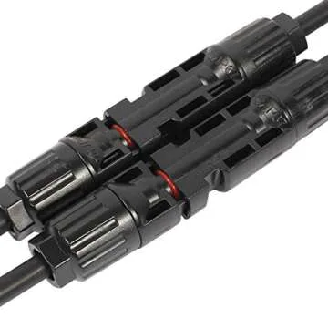 uxcell Pair MC4 Male Female Y Shape Branch Solar Panel Cable Wire Photovoltaic Connectors