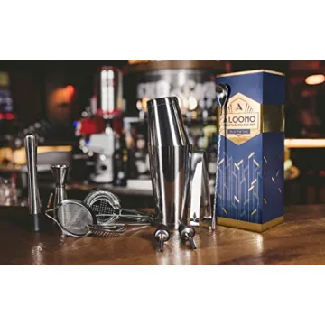 ALOONO 11-Piece Cocktail Shaker Kit - Premium Bar Accessories