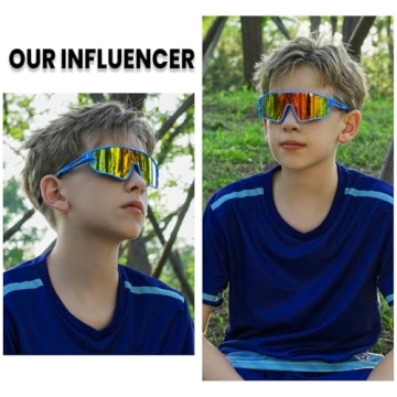 DUCO Kids Sunglasses UV Protection Lightweight Sports Shades