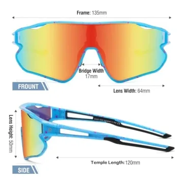 DUCO Kids Sunglasses UV Protection Lightweight Sports Shades