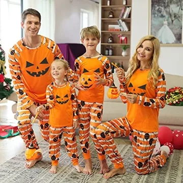 Family Matching Halloween Pajamas Set for All Ages