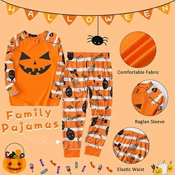 Family Matching Halloween Pajamas Set for All Ages
