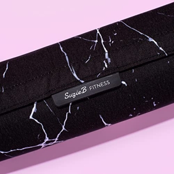SuzieB Fitness Black Marble Bar Pad for Weightlifting