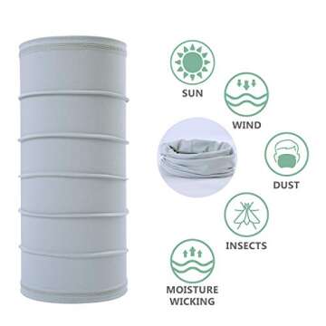 SUNMECI Summer Face Mask Breathable Sun Protection Neck Gaiter for Fishing Hiking Camping Outdoors Versatile Headwrap