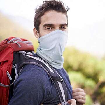 SUNMECI Summer Face Mask Breathable Sun Protection Neck Gaiter for Fishing Hiking Camping Outdoors Versatile Headwrap