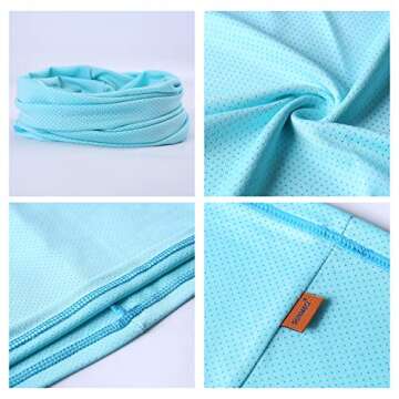 SUNMECI Summer Face Mask Breathable Sun Protection Neck Gaiter for Fishing Hiking Camping Outdoors Versatile Headwrap