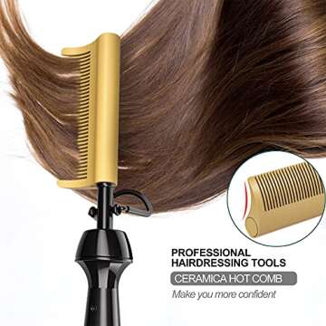 DAN Technology Hot Comb: Travel Size Dual Voltage Hair Tool