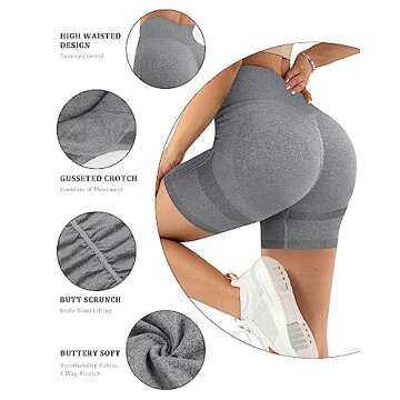 DREAMOON Scrunch Butt Biker Shorts for Stylish Workouts