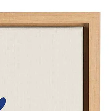 Kate and Laurel Sylvie 3 Cats Framed Canvas Wall Art by Rachel Lee, 18x24 Natural, Abstract Wall Decor