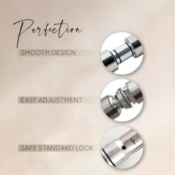 LUPIT POLE Classic G2 Standard Lock Chrome - Home Dancing Pole, 45 mm, Spinning and Static Mode, Easy Installation, No Drilling