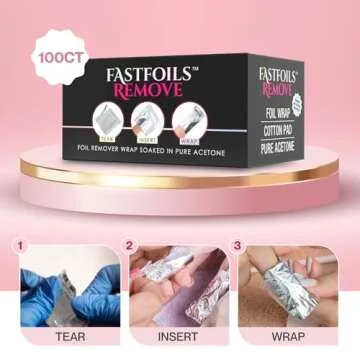 Americanails FastFoils 100 ct Gel Nail Polish Remover Wraps