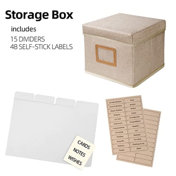 Stylish Greeting Card Organizer for Easy Access & Storage