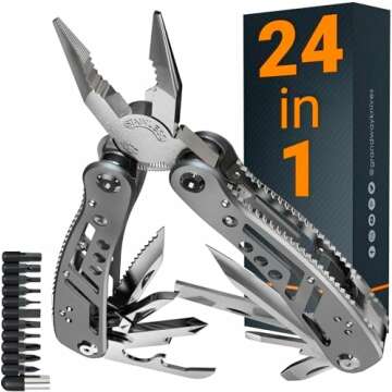 24-in-1 Multitool | Versatile Mini Tools for Work
