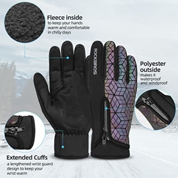 ROCKBROS Winter Cycling Gloves for Cold Weather Riding