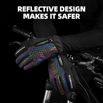 ROCKBROS Winter Cycling Gloves for Cold Weather Riding