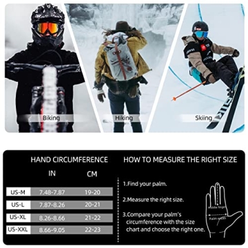 ROCKBROS Winter Cycling Gloves for Cold Weather Riding