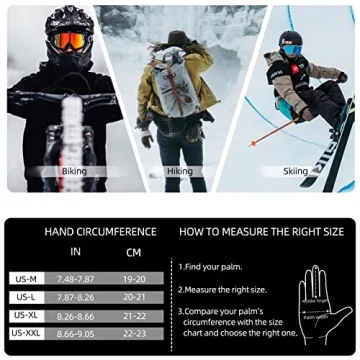 ROCKBROS Winter Cycling Gloves for Cold Weather Riding