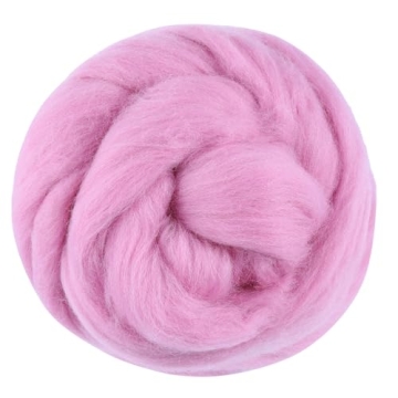 3.53oz Wool Roving Yarn, Fiber Roving Wool Top, Wool Felting Supplies, Pure Wool, Chunky Yarn, Spinn...