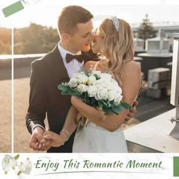 Zeyune 12 Wedding Bouquets Silk Flowers for Any Event