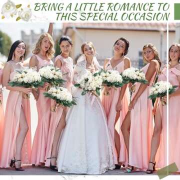 Zeyune 12 Wedding Bouquets Silk Flowers for Any Event