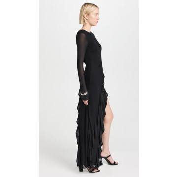 Elegant AFRM Jacie Ruffle Open Back Maxi Dress