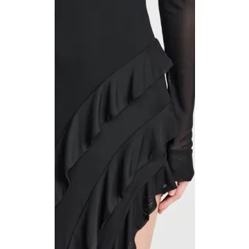 Elegant AFRM Jacie Ruffle Open Back Maxi Dress