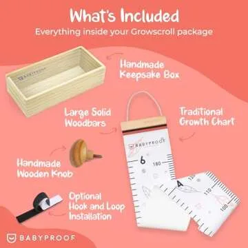 Growth Chart for Kids by Baby Proof - Measuring Height Chart and Kids Decor! Meaningful Memories Thr...