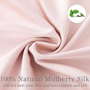 Sutuo Home Silk Pillowcase 2 Pack 100% Mulberry Silk Pillow Cases for Hair and Skin Grade 6A Both Sides 19 Momme Natural Real Silk Zipper Gift Pillow Cover for Girl's Sleep Standard 20"x26" Pale Pink