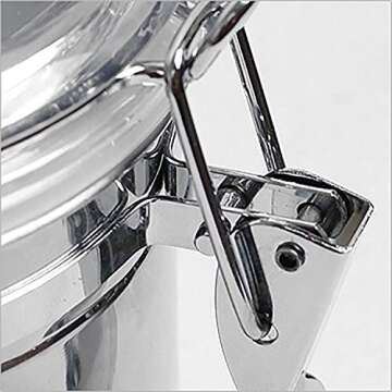 SILVERONYX Stainless Steel Kitchen Canisters - Airtight, Elegant Storage