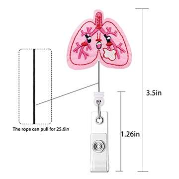 Stylish AHSONLUF Retractable Badge Reel Set for Professionals