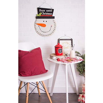 DII Wooden Countdown Calendar for Christmas Advent Fun