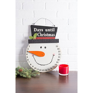 DII Wooden Countdown Calendar for Christmas Advent Fun