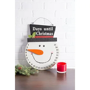 DII Wooden Countdown Calendar for Christmas Advent Fun
