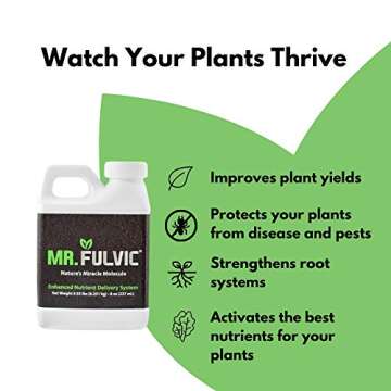 Mr. Fulvic Organic Fulvic Acid Plant Amendment, Natural Humic Soil and Hydroponic Nutrient Enhancer ...