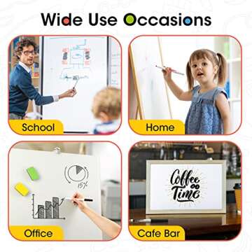 TWOHANDS Dry Erase Markers Fine Point with 2 Eraser,Low Odor,Fine Tip,1mm,11 Assorted Colors,Whiteboard Markers for kids,School,Office,Home,or Planning Whiteboard,20512