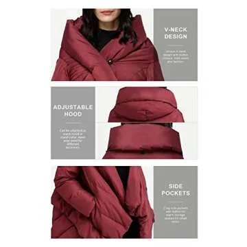 Orolay Women's Women's Puffer Down Coat Cloak-type Jacket Black Medium