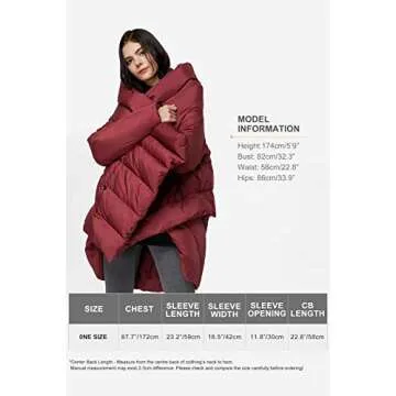 Orolay Women's Women's Puffer Down Coat Cloak-type Jacket Black Medium