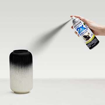 Rust-Oleum 249844 Painter's Touch 2X Ultra Cover Spray Paint, 12 oz, Satin Canyon Black (Pack of 3)