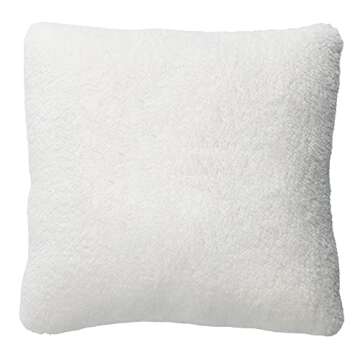 Lambs & Ivy Storytime Pooh Soft Faux Shearling Nursery Throw Pillow - Cream