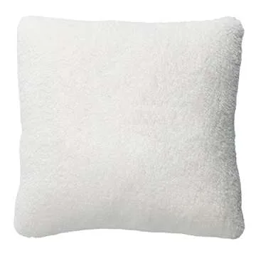 Lambs & Ivy Storytime Pooh Soft Faux Shearling Nursery Throw Pillow - Cream