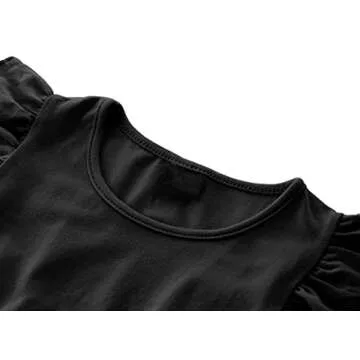 TWKIOUE Toddler Baby Girl Tutu Tulle Dress Sleeveless Fluffy Cute Party Sundress 817 Black 110