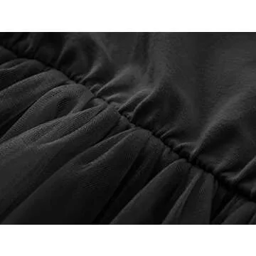 TWKIOUE Toddler Baby Girl Tutu Tulle Dress Sleeveless Fluffy Cute Party Sundress 817 Black 110